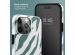 Selencia Coque arrière Vivid iPhone 15 Pro Max - Colorful Zebra Pine Blue