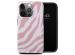 Selencia Coque arrière Vivid iPhone 15 Pro - Colorful Zebra Old Pink