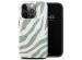 Selencia Coque arrière Vivid iPhone 15 Pro - Colorful Zebra Sage Green