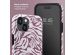 Selencia Coque arrière Vivid iPhone 15  - Trippy Swirl Dark Rose