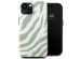 Selencia Coque arrière Vivid iPhone 15  - Colorful Zebra Sage Green