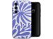 Selencia Coque arrière Vivid Samsung Galaxy A35 - Modern Bloom Sapphire Blue