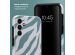 Selencia Coque arrière Vivid Samsung Galaxy A15 (5G/4G) - Colorful Zebra Pine Blue