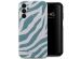 Selencia Coque arrière Vivid Samsung Galaxy A15 (5G/4G) - Colorful Zebra Pine Blue