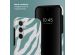 Selencia Coque arrière Vivid Samsung Galaxy A55 - Colorful Zebra Pine Blue