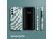 Selencia Coque arrière Vivid Samsung Galaxy A55 - Colorful Zebra Pine Blue