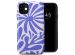 Selencia Coque arrière Vivid iPhone 11 - Modern Bloom Sapphire Blue