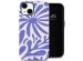 Selencia Coque arrière Vivid iPhone 14 - Modern Bloom Sapphire Blue