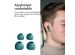 iMoshion ﻿Écouteurs Aura Pro - Écouteurs sans fil - Écouteurs sans fil Bluetooth - Avec fonction de réduction du bruit ANC - Petrol Green