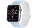 imoshion Bracelet magnétique en silicone pour l'Apple Watch Apple Watch Series 1-9 / SE - 38/40/41 mm / Series 10 - 42 mm - Bleu / Blanc