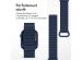 imoshion Bracelet magnétique en silicone pour l'Apple Watch Apple Watch Series 1-9 / SE - 38/40/41 mm / Series 10 - 42 mm - Bleu Foncé