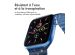 imoshion Bracelet magnétique en silicone pour l'Apple Watch Apple Watch Series 1-9 / SE - 38/40/41 mm / Series 10 - 42 mm - Bleu Foncé