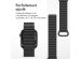 imoshion Bracelet magnétique en silicone pour l'Apple Watch Apple Watch Series 1-9 / SE - 38/40/41 mm / Series 10 - 42 mm - Noir / Gris