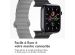 imoshion Bracelet magnétique en silicone pour l'Apple Watch Apple Watch Series 1-9 / SE - 38/40/41 mm / Series 10 - 42 mm - Noir / Gris