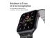 imoshion Bracelet magnétique en silicone pour l'Apple Watch Apple Watch Series 1-9 / SE - 38/40/41 mm / Series 10 - 42 mm - Noir / Gris