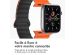 imoshion Bracelet magnétique en silicone pour l'Apple Watch Apple Watch Series 1-9 / SE - 38/40/41 mm / Series 10 - 42 mm - Orange / Noir