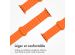 imoshion Bracelet magnétique en silicone pour l'Apple Watch Apple Watch Series 1-9 / SE - 38/40/41 mm / Series 10 - 42 mm - Orange / Noir