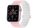 imoshion Bracelet magnétique en silicone pour l'Apple Watch Apple Watch Series 1-9 / SE - 38/40/41 mm / Series 10 - 42 mm - Rose / Blanc