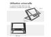 Accezz Origami Laptop Stand - Support pour ordinateur portable - Réglable et pliable - Universel - Gris foncé