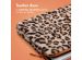 imoshion Pochette ordinateur Fluffy 13-14 pouces - Leopard Orange