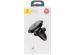 Baseus Air Vent Magnetic Car Mount Cable Clip OnePlus Nord 2 - Support de téléphone de voiture - Grille de ventilation - Magnétique - Noir