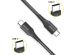 Accezz Câble USB-C vers USB-C Samsung Galaxy A51 - 0,2 mètres - Noir