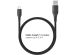 iMoshion Câble USB-C vers USB iPhone 15 Pro - Textile tressé - 1,5 mètres - Noir