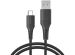 iMoshion Câble USB-C vers USB Samsung Galaxy A52 (4G) - Textile tressé - 1,5 mètres - Noir