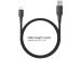 imoshion Câble USB-C vers USB Samsung Galaxy A34 (5G) - Textile tressé - 3 mètres - Noir