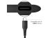 iMoshion Câble USB-C vers USB iPhone 15 Plus - Textile tressé - 3 mètres - Noir