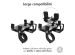 iMoshion Support de téléphone pour vélo Google Pixel 6a - Réglable - Universel - Aluminium - Noir