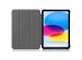 imoshion Coque tablette Trifold iPad 10 (2022) 10.9 pouces - Gris