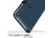 Selencia Étui de téléphone portefeuille en cuir véritable Samsung Galaxy A34 (5G) - Bleu