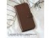 Selencia Étui de téléphone en cuir véritable iPhone 13 Pro - Brun