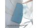 Selencia Étui de téléphone portefeuille en cuir véritable iPhone 15 Pro Max - Air Blue