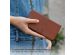 Selencia Étui de téléphone portefeuille en cuir véritable Samsung Galaxy S23 - Brun clair