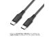 imoshion Braided USB-C vers câble USB-C - 1 mètre  - Noir