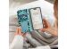 iMoshion ﻿Étui de téléphone portefeuille Design Samsung Galaxy A34 (5G) - Black Blue Stripes