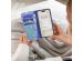 iMoshion ﻿Étui de téléphone portefeuille Design Samsung Galaxy A41 - White Blue Stripes