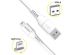 Accezz Câble Lightning vers USB iPhone 13 - Certifié MFi - 0,2 mètres - Blanc