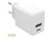 Accezz Wall Charger iPhone 8 - Chargeur - Connexion USB-C et USB - Power Delivery - 20 Watt - Blanc
