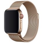 Apple ﻿Bracelet à boucle Milanais Apple Watch Series 1-9 / SE / Ultra (2) - 42/44/45/49 mm - Dorée