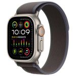 Apple Bracelet Trail Loop Apple Watch Series 1-9 / SE / Ultra (2) - 42/44/45/49 mm - Taille S/M - Bleu / Noir