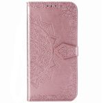 Etui de téléphone portefeuille Mandala Samsung Galaxy A51