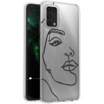 imoshion Coque Design Samsung Galaxy A02s - Visage abstrait - Noir