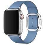 Apple Leather Band Modern Buckle Apple Watch Series 1-9 / SE - 38/40/41 mm / Series 10 - 42 mm - Taille L - Cornflower