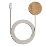 Woodcessories Chargeur sans fil MagPad - Adapté à MagSafe - Bois de chêne