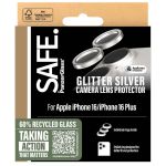 PanzerGlass Protection d'écran camera SAFE iPhone 16 / 16 Plus - Glitter Silver