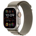 WiWu Bracelet en nylon Alpine Apple Watch Series 1-10 / SE / Ultra (2) - 42/44/45/46/49 mm - Vert Olive