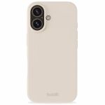 Holdit Coque Silicone iPhone 16 - Light Beige